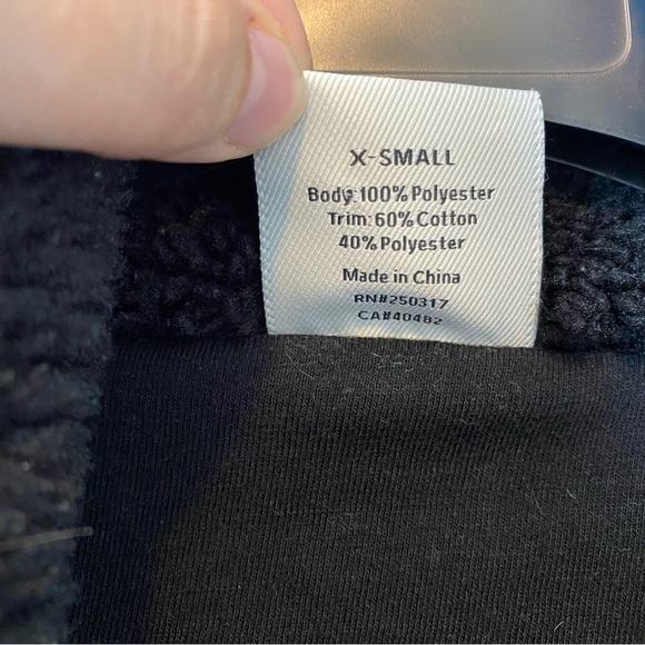 Varley Appleton Sweat Sherpa Pullover Half Zip Black Women’s XSmall - Picture 6 of 15